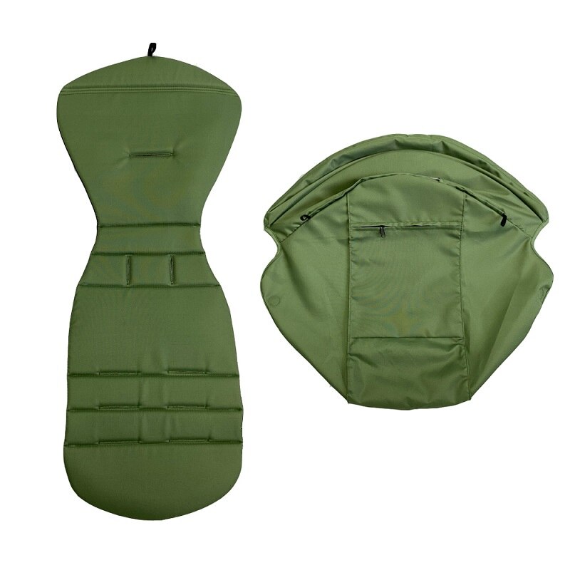 1:1 kinderwagen Zubehör Sitz Kissen Matratze und Baldachin Sonnenblende Sonnenschirm Für 175 Grad Babyzen Yoyo 2 Yoya Ähnliche Kinderwagen: Grün