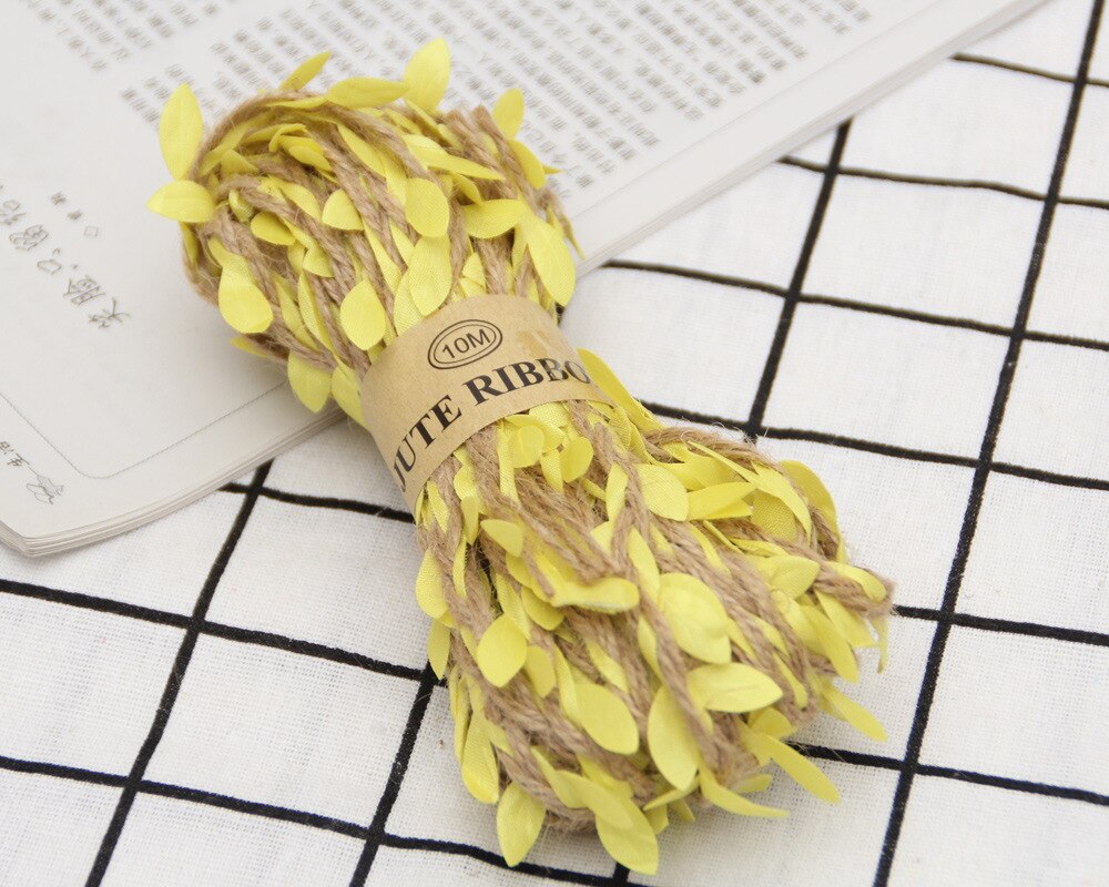100 cm/lot artificial videira hera flores rattan garland folha verde para casa decoração do casamento acessórios de noiva diy grinalda flores: YELLOW