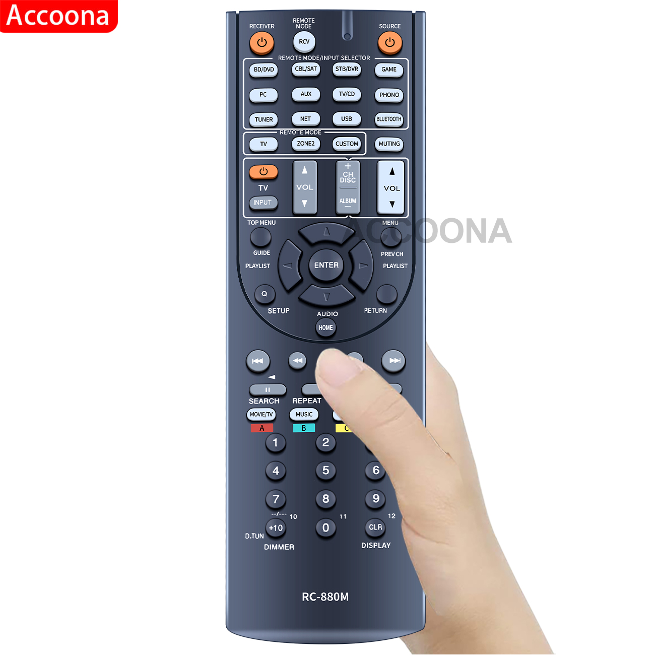 Remote Control for Onkyo RC-880M TX-NR636 HT-RC660 HT-S7700 HT-R693 TX-NR838 TX-NR737 Integra RC-881M DTR-30.6 7.2 A/V Receiver