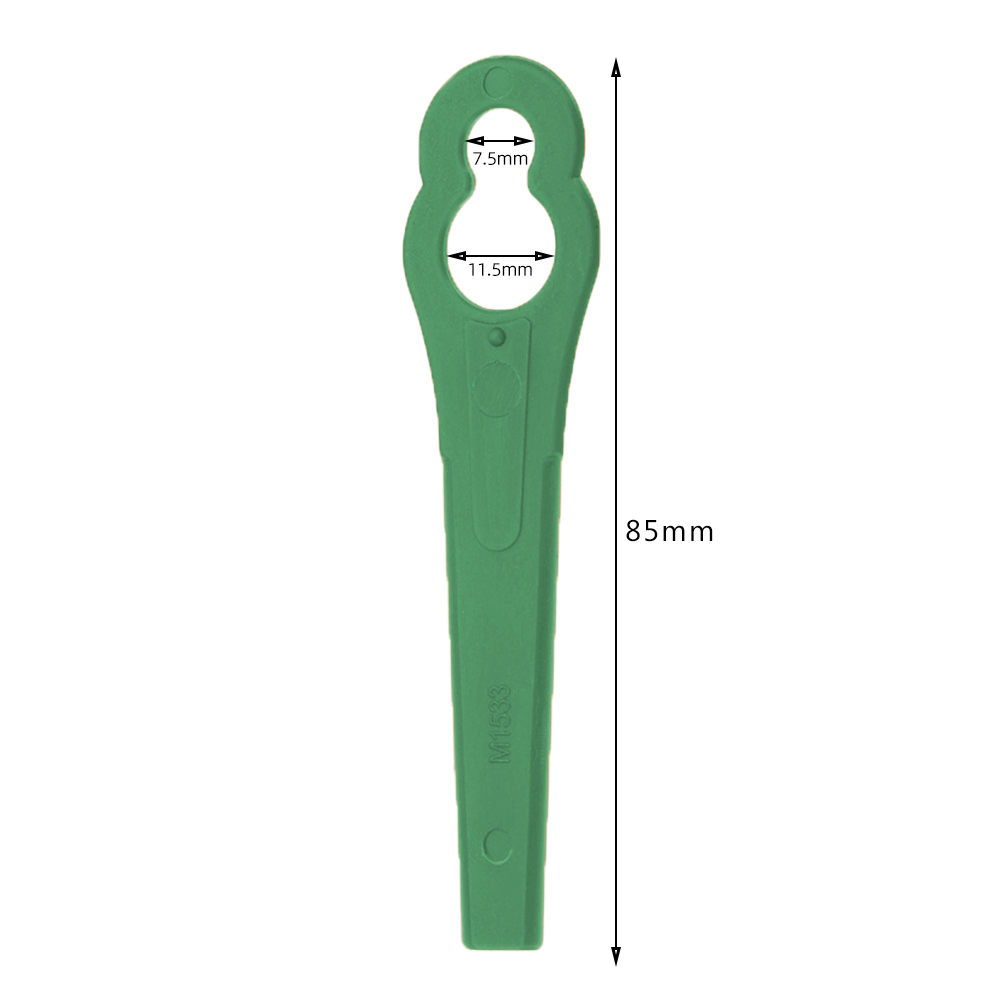 90-300 stuks plastic messen voor grastrimmer, vervangingsonderdelen voor de kop van een bosmaaier, messen 85mm voor ferrex aldi far 20-1 97699 2002706 fe220: Ik / Groente
