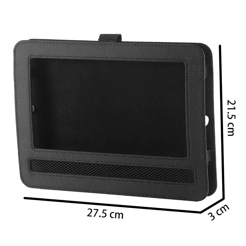 Draagbare auto hoofdsteun houder stoelriem hoes voor ipad beschermhoes voor dvd-speler tablet ophangtas