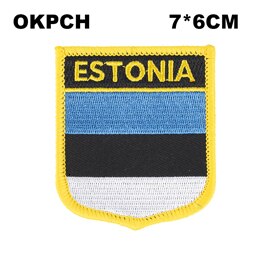 Vlag Patch Jas Denim Kleding Patches Borduren Ijzer Op Land Vlag Badge Rugzak Vlag Badges: PT0013-S