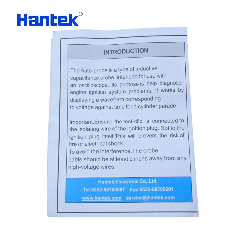 Auto Ignition Probe For Automotive Oscilloscope HT25 length 2.5 meters Decay of up to 10000:1