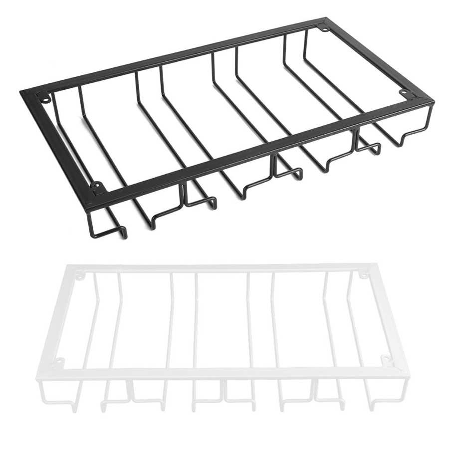 Household Glass cup Rack Wine Cup Storage Holder Hanging Shelf Goblet Storage Hanger Home Bar Display Stand Bracket Decoration