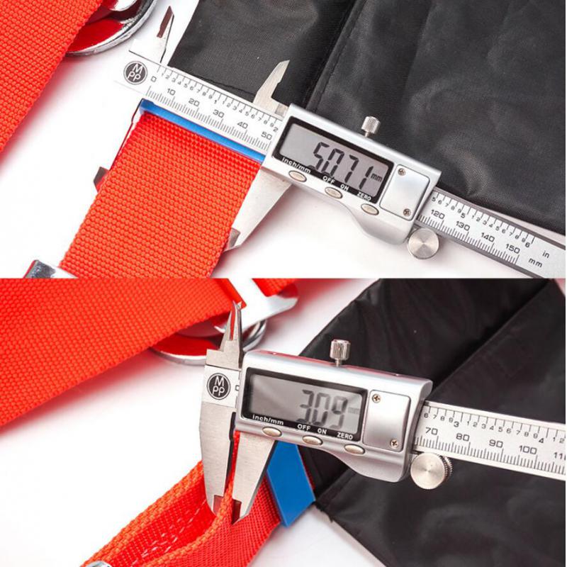 1 Pc Rock Tree Climbing Rappelling Harness Safety Rope Belt with Carabiner, Strong Pull and Good Firmness Climbing Accessories