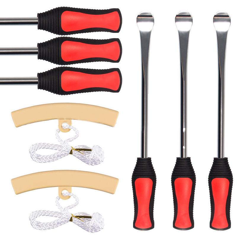 5pcs/Pack Tire Change Tool Set Tire Dismounting Mounting Set Kit Tyre Spoon Lever Tools Rim Protector Sheaths For Motorcycle Car: Default Title