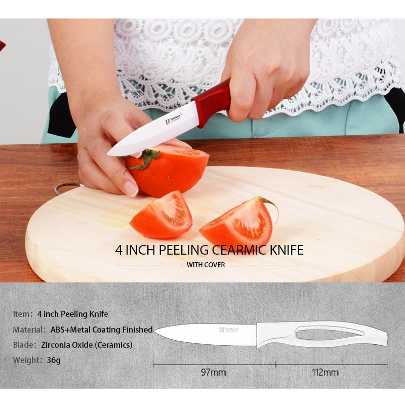 Smuk køkken keramisk kniv zirconia frugtskærekniv køkkenværktøj til grøntsager