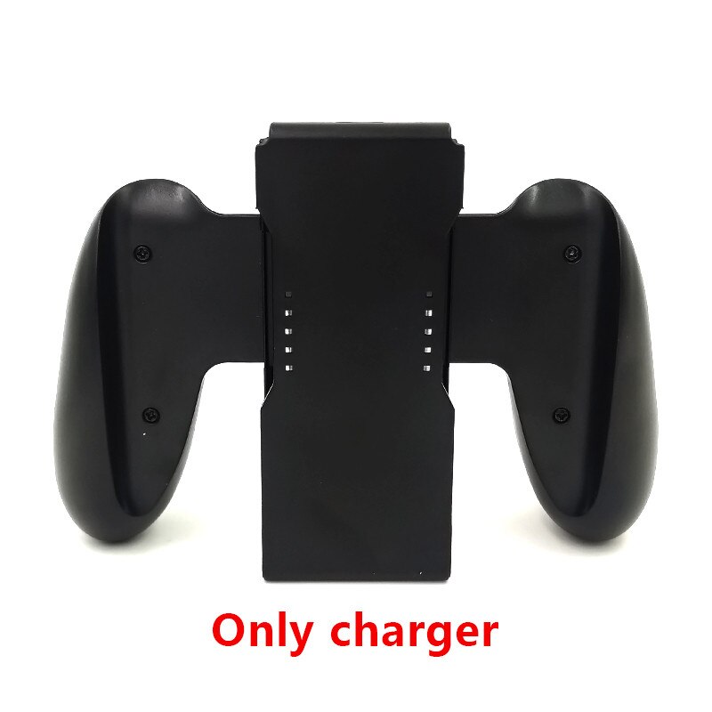 DATA FROG Grip Handle Charging Dock Station Compatible-Nintendo Switch OLED Joy-Con Handle Controller Charger Stand For Switch: black