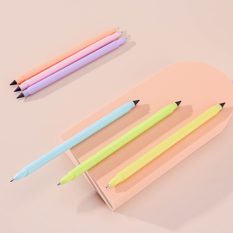 6PCS Doppel-headed Bleistift Und Kugelschreiber Stift Student Ewige Bleistift Nette Stift