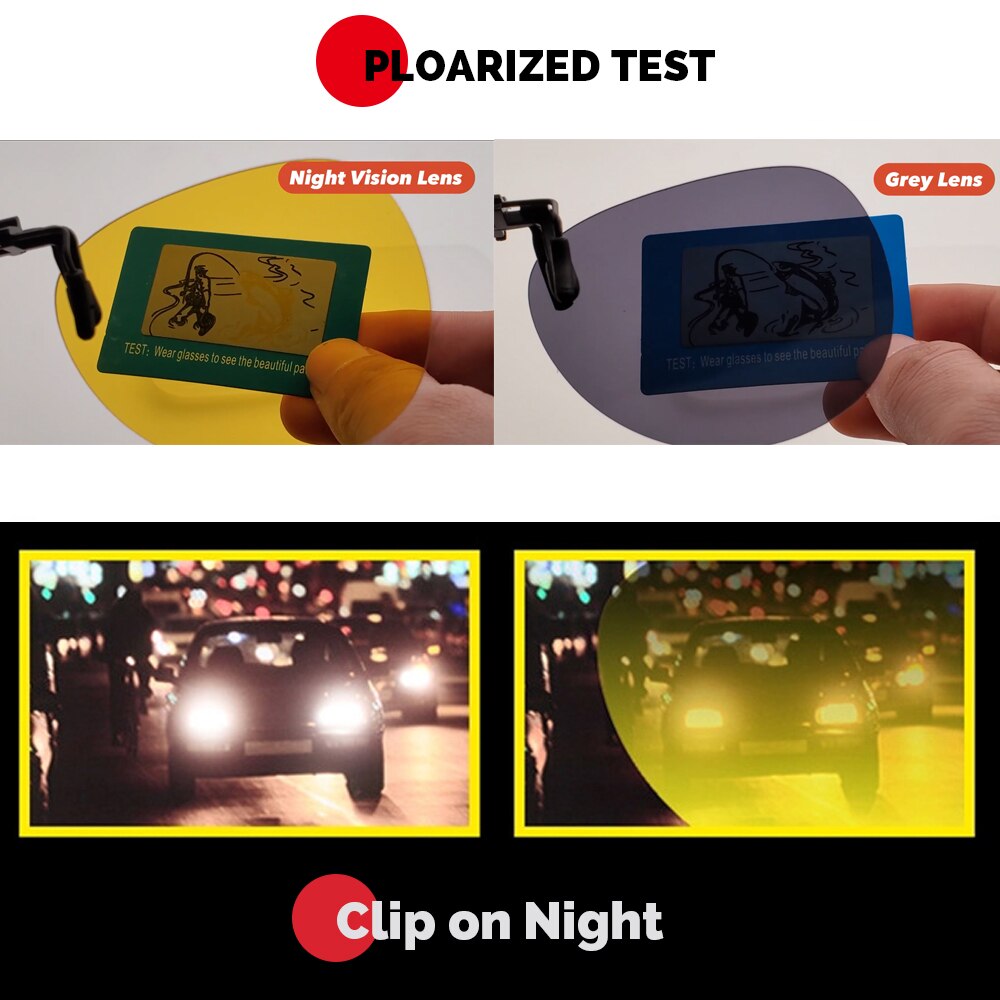 Rimless Round Flip up Clip on Oversized Men Polarized Clip Sunglasses Fishing Aviation Blue Mirror Big Size Driving Glasses