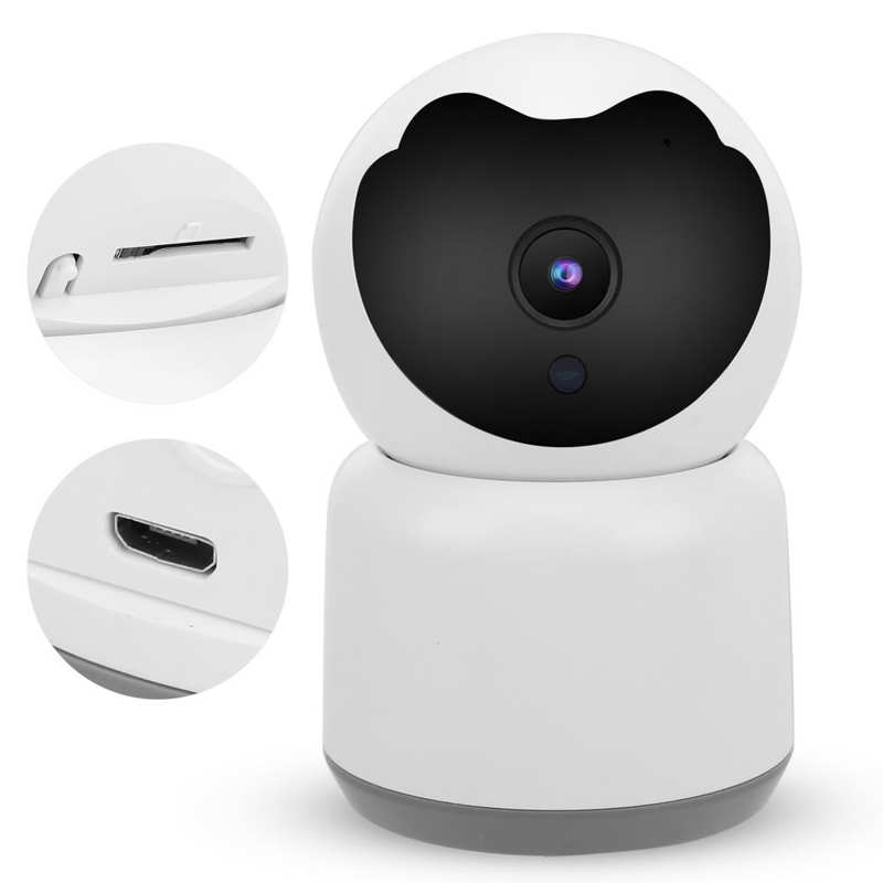 Smart Security Camera 3MP 2.4G WiFi Pan/Tilt IR LED AI Human Motion Detection Indoor Cam for TUYA 100-240V