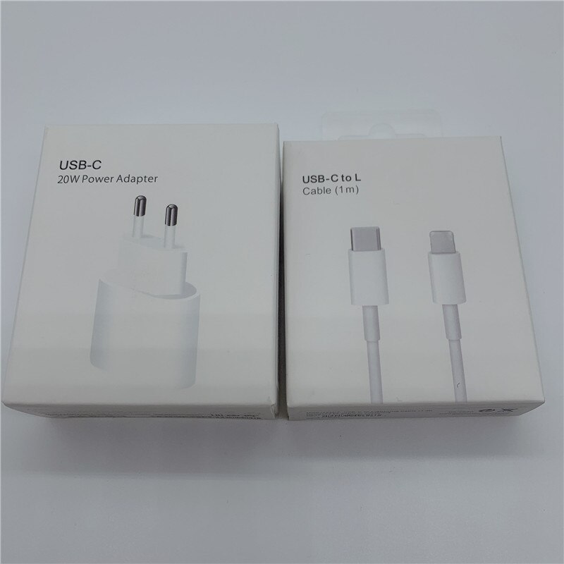 Chargeur Original 20W pour iPhone 12 Pro Max, Mini adaptateur d'alimentation USB type-c QC4.0, avec câble 2M 11 XS: EU n 1M Cable n Box