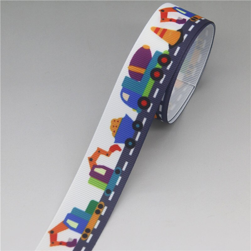 Dhk 7/8 &#39;&#39;5Yards Auto Machine Gedrukt Grosgrain Lint Accessoire Hairbow Hoofddeksels Decoratie Diy Oem C1813