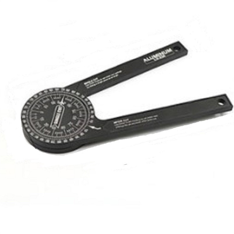 CUPBTNA 360 Degree Protractor Metal Angle Finder Goniometer Angle Ruler Stainless Steel Woodworking Tools Rotary Measuring Ruler: Aluminum alloy