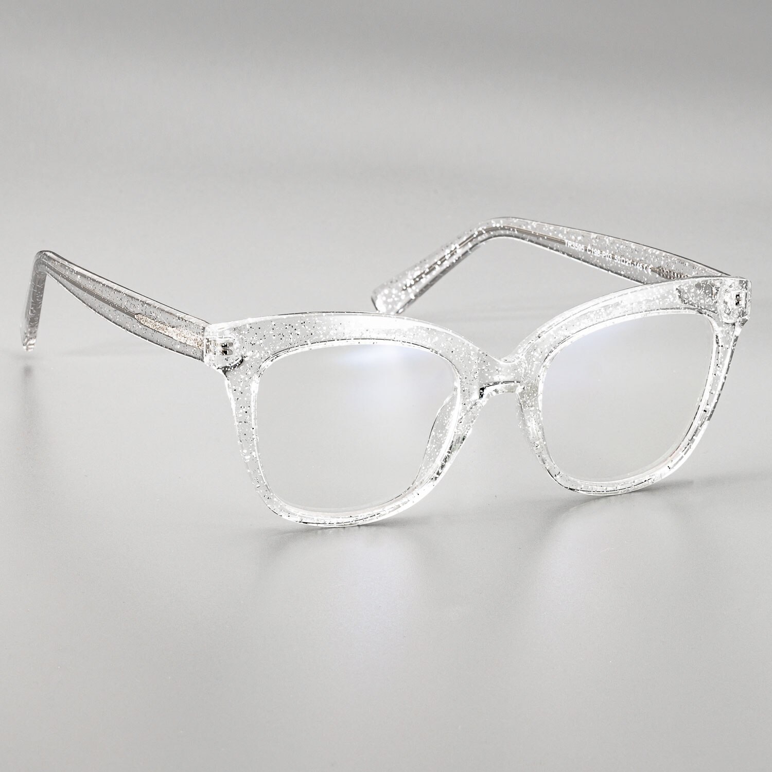 51029 Retro Plastic Titanium Glasses Frames Anti-Blue Light Women Optical Computer EyeGlasses: 3505clear