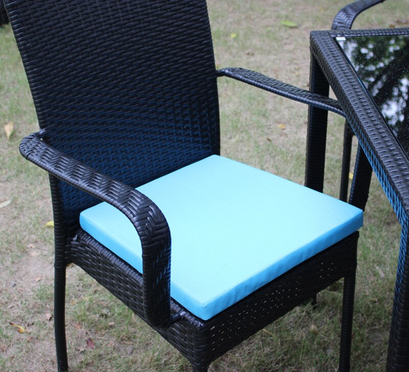 Enipate Waterproof Outdoor Furniture Cushions Replacement Deep Seat Cushion Back Cushion for Patio Chair Furniture Decoration: Sky Blue