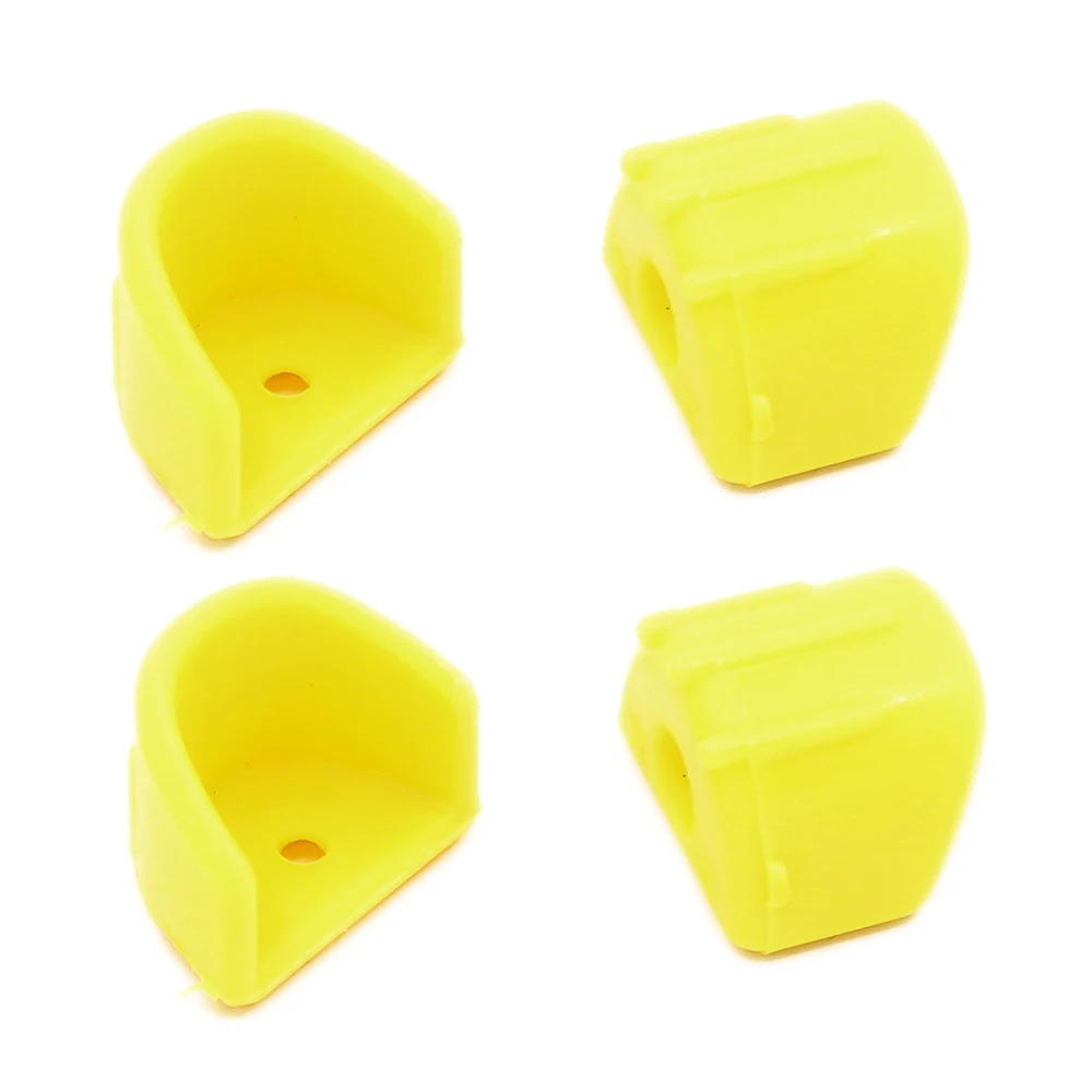 4 pièces amortisseur et cadre hydraulique Protection couvercle de Protection capuchon d'absorption des chocs pour 1/8 1:10 RC voiture Traxxas HSP TAMIYA: YELLOW