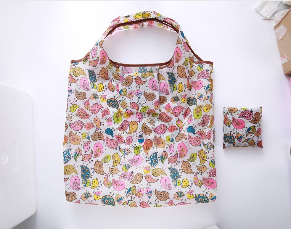lemon Style Foldable handbags Need environment storage bags green shopping bag Tote polyester Folding pouch bag: New 03