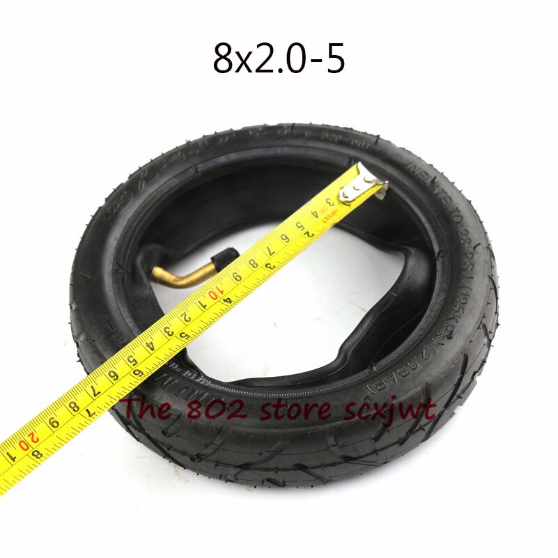 8 inch pneumatic tire 8X2.0-5 inner and outer tire 8x2.00-5 tube tyre for Electric scooter baby trolley motorcycle part