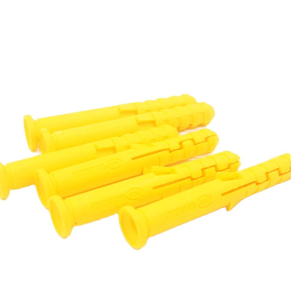 Ribbet plastankervegg plast ekspansjonsrør rør veggplugger gipsskrue 50 stk 8 x 60mm
