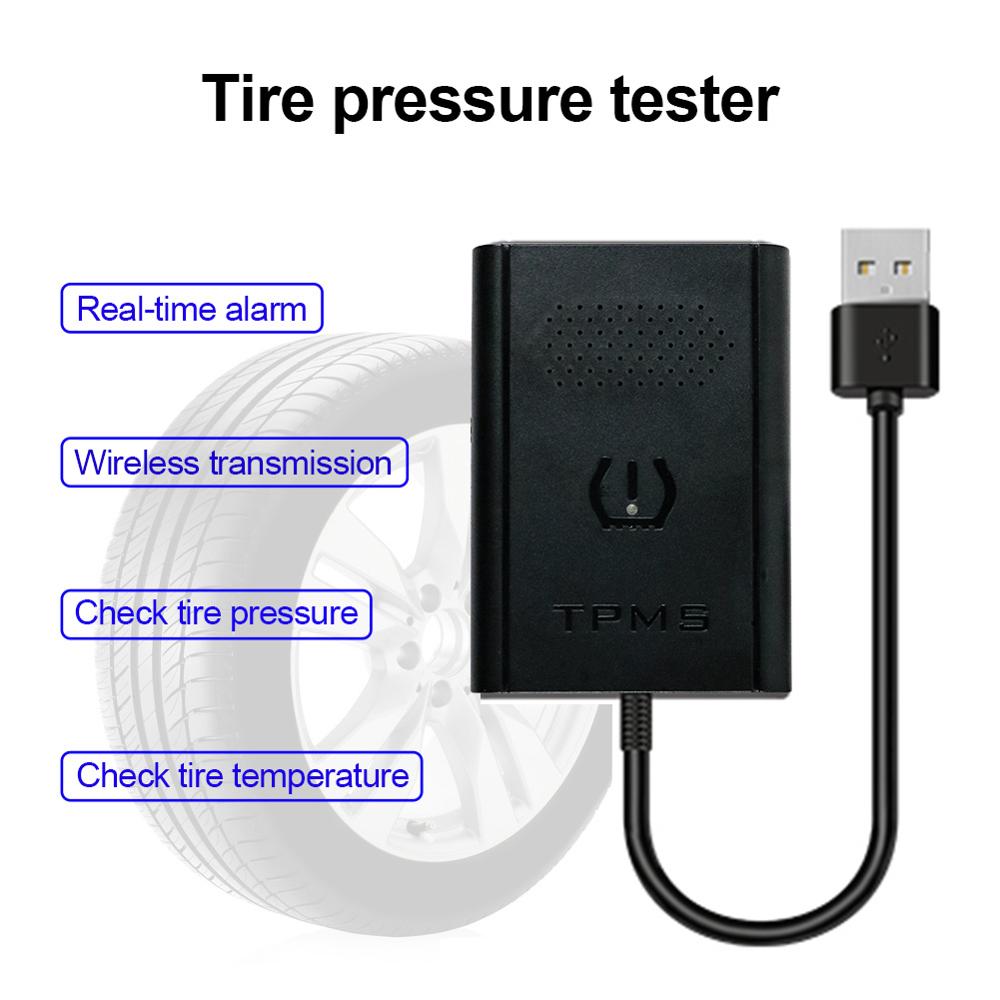 Wireless Tire Pressure Monitor System Car TPMS Auto Security Alarm Systems Tyre Pressure Warning