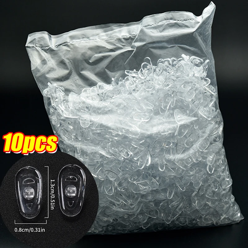 DIY Luchtkamer Helder Ovaal Lenzenvloeistof Neusbeugel Siliconen Neuspads Brillenbeugel Anti Zonnebril Brilaccessoires: Oranje