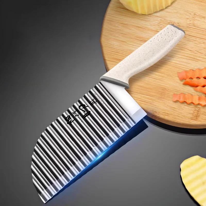 For kitchen, chef knife cutter potato chips, chef knife Cutter potato chips, Fruit knife knife, Cutter: Gold