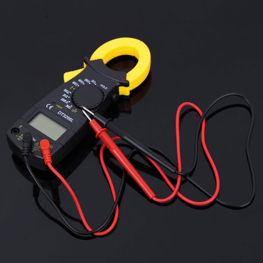 Digital Current Clamp Meter Buzzer Data Hold Non-contact Multimeter Voltmeter Ohmmeter Ammeter AC DC