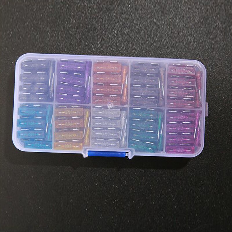 100 Medium-Sized Auto Zekering Platen, Boten, Motorfietsen, Draagbare Multi-Model Zekeringen, huishoudelijke Elektrische Meter, Zekering Platen