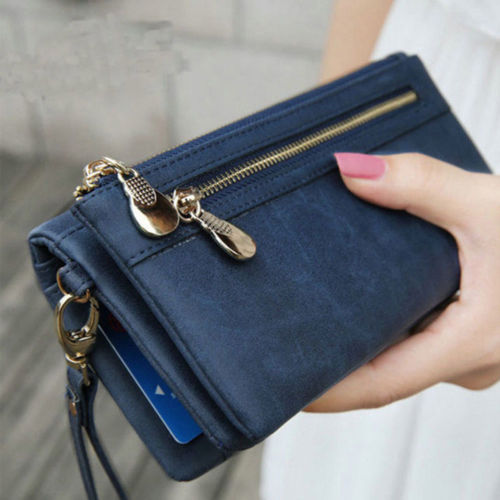 Neue Beiläufige Lange Frauen ferse Geldbörsen Box Brieftaschen Karte Halter Mobile handtasche fall lagerung tasche hause