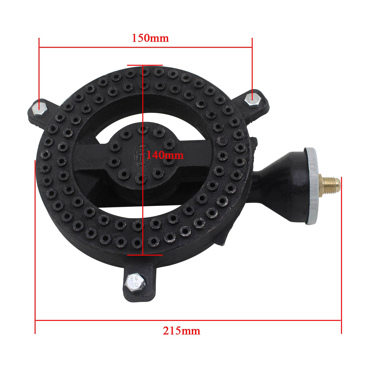 Gietijzeren Propaan Brander Hoofd Met Gietijzeren Fitting Orifice Voor Klei Pot Kachel Gasfornuis Gietijzeren Propaan Brander onderdelen