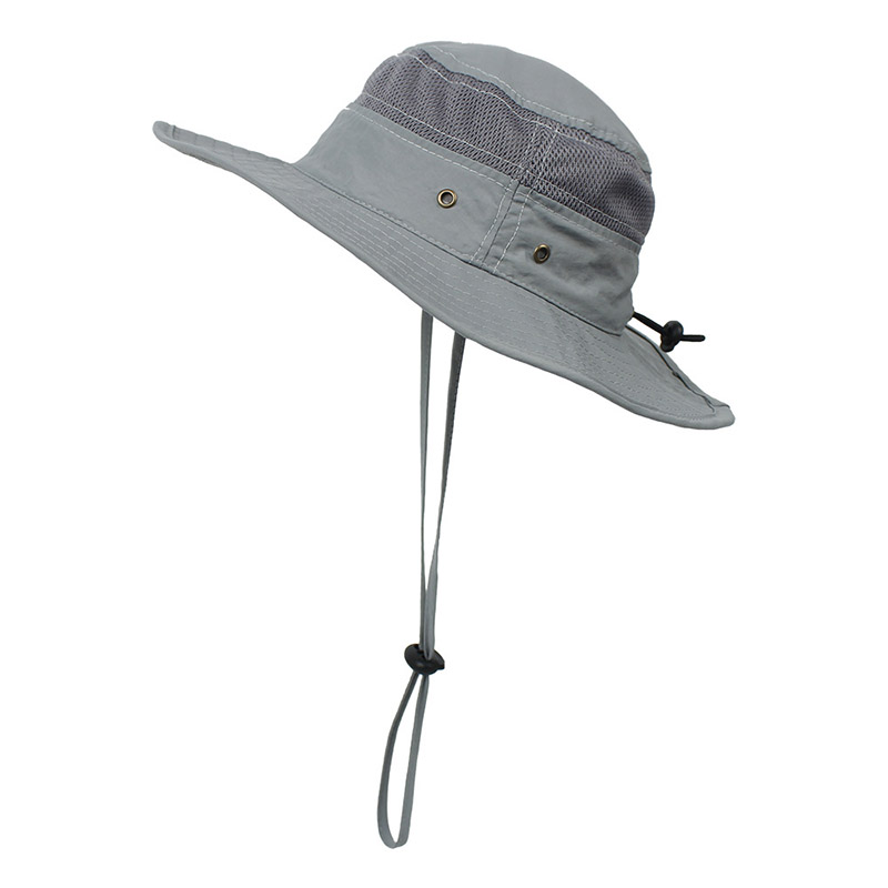 Cappello estivo a secchiello per bambini cappello da spiaggia grande gronda cappello da sole per ragazzi ragazze bambini bambini cappello da pescatore cappello Panama: Gray