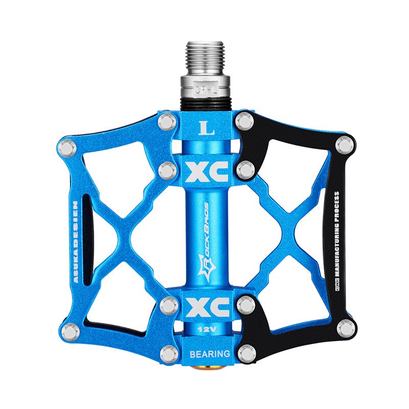Rockbros cnc sykkel sykkel pedaler fjellpedal antiskli mtb flat pedal sykkel ridning ultralett pedal sykkel sykkel del