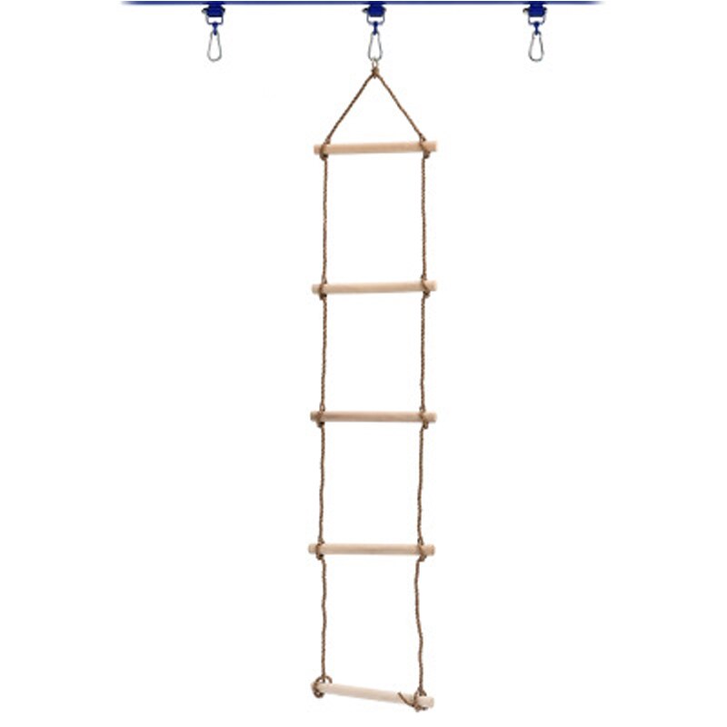 Kids Climbing Rope Ladder Wooden Swing Outdoor Ind... – Vicedeal