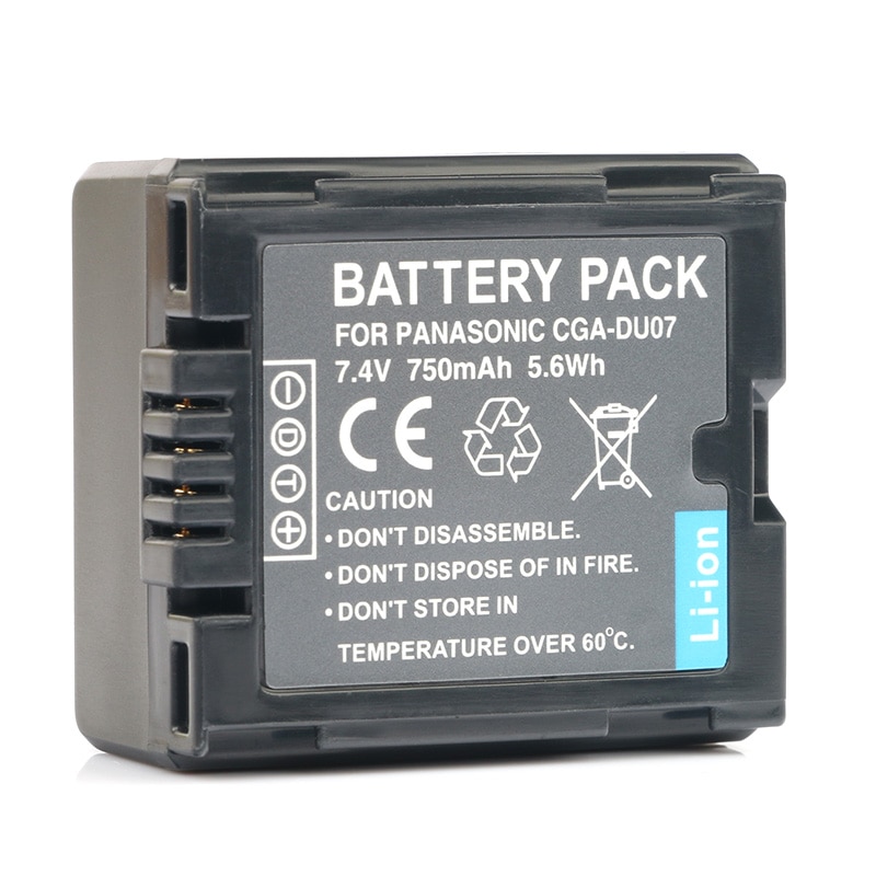 Cga cgr du06 du07 genopladelige batteri kamera batterier til panasonic cga -du21 cga -du21a cgr -du06 cgr -du07 vsb 0470 vw- vbd 070