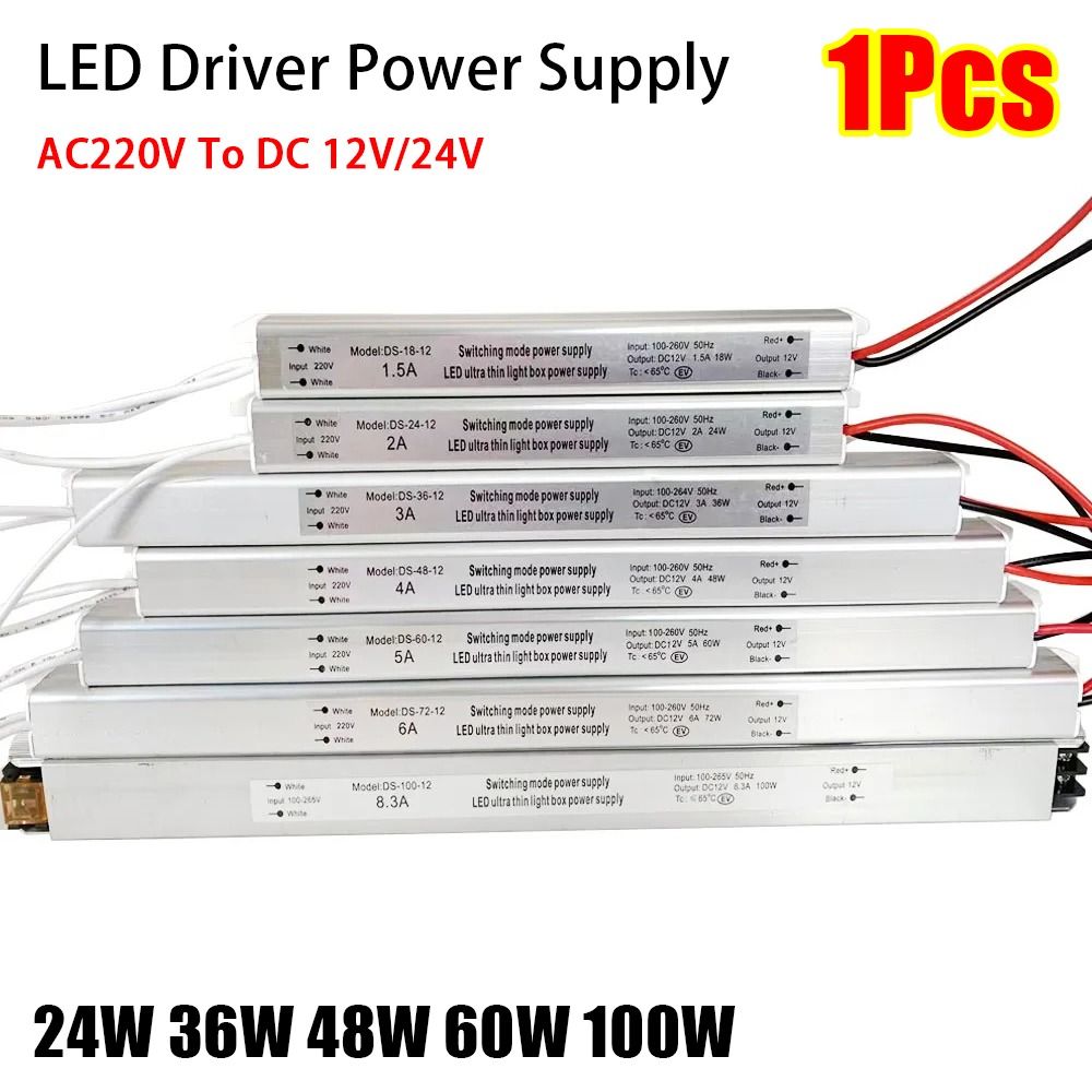 LED Driver Power Supply Lighting Transformer Switching LED Driver AC220V To DC 12V/24V Board Power Part For LED Light Strip Lamp
