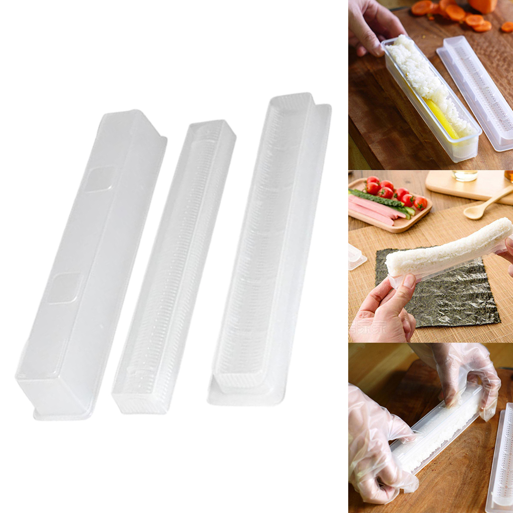 Sushi Maker Kit for Beginners 3Pcs/Set Sushi Making Kit Plastic Non-Stick