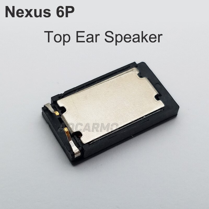 Aocarmo Top Oor Speaker Met Sticker Bodem Luidspreker Flex Kabel Voor Huawei Voor Google Nexus 6 P Vervanging