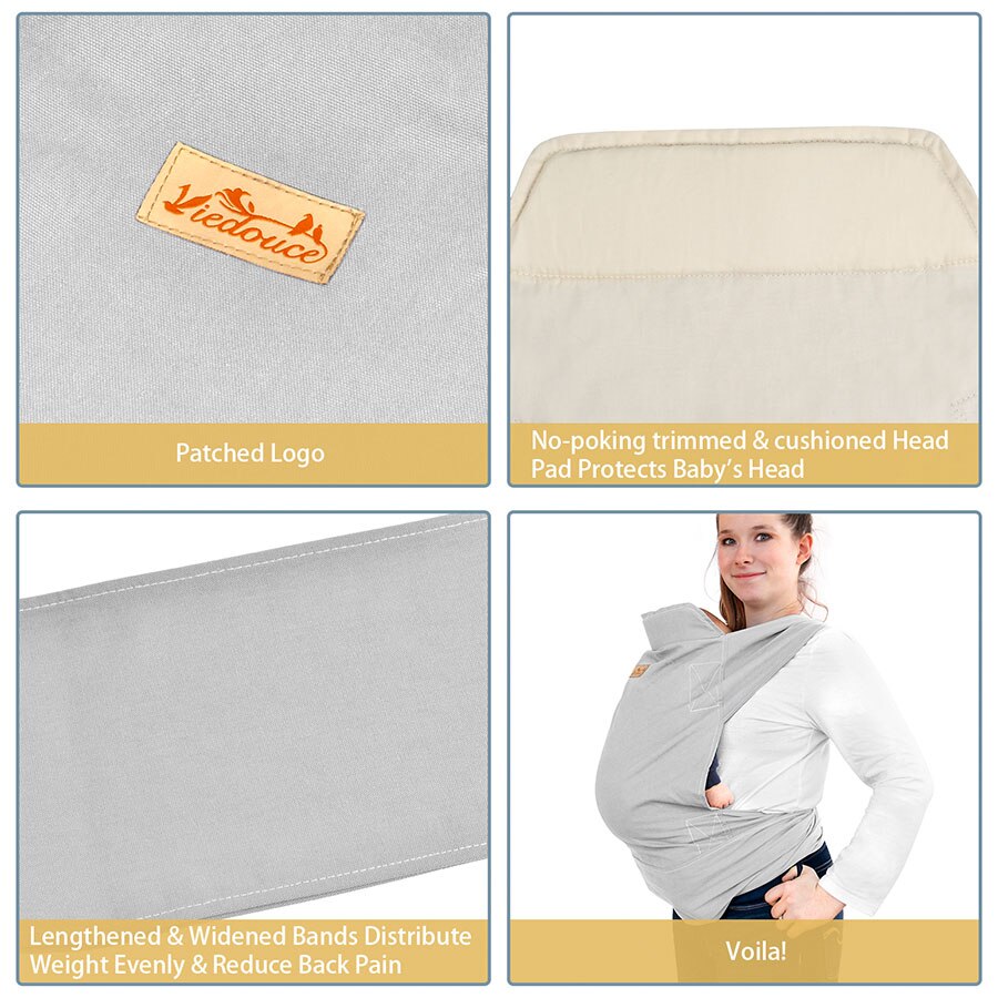 Viedouce ergonomische Ring Schlinge stoff Baby Träger wickeln Baby wickeln platte kleinkind Kleinkind puppe schulter Ring vorne träger