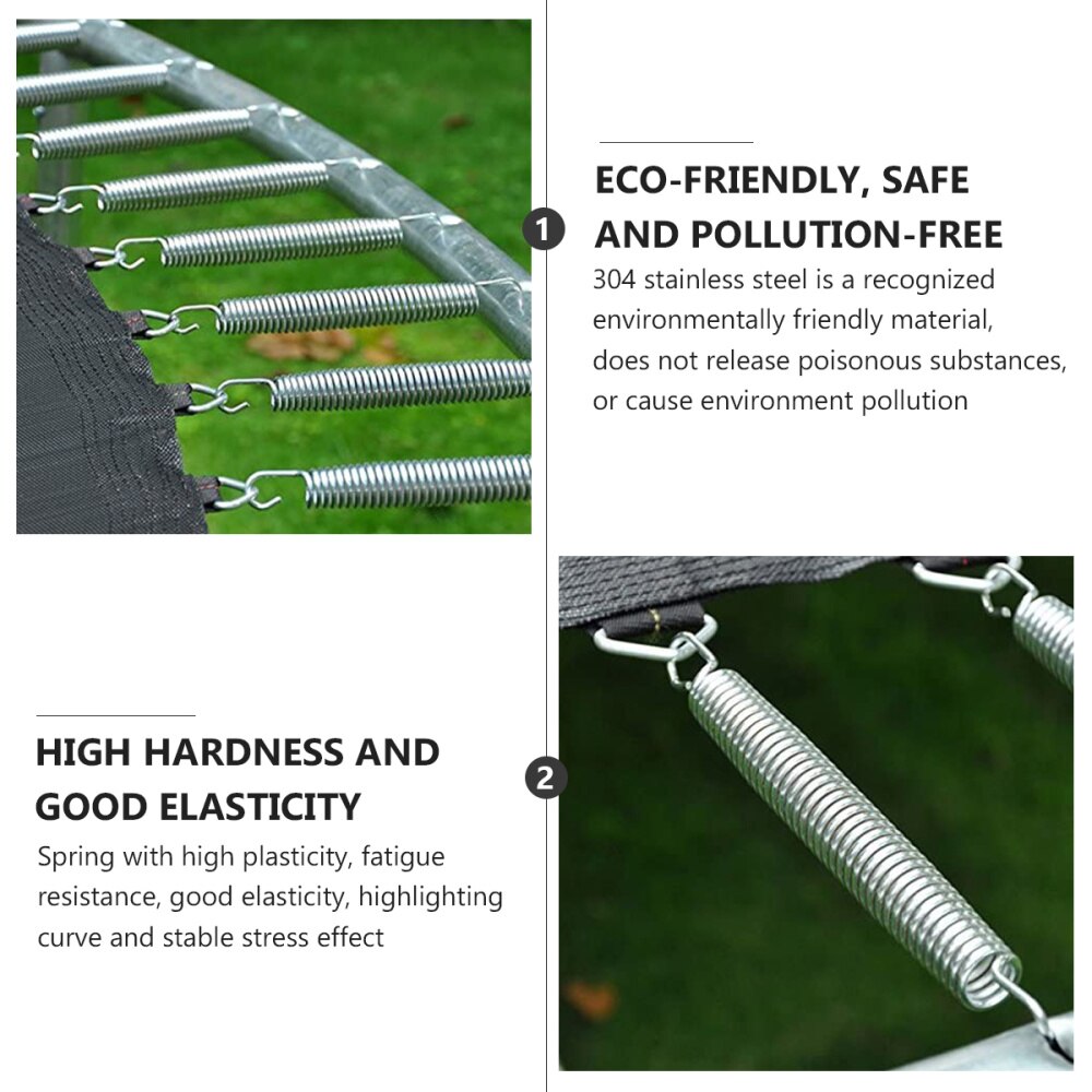 20 stuks trampolineveren roestvrijstalen trekveer veelzijdige dubbele haakveer stevige trekveer voor thuisgebruik