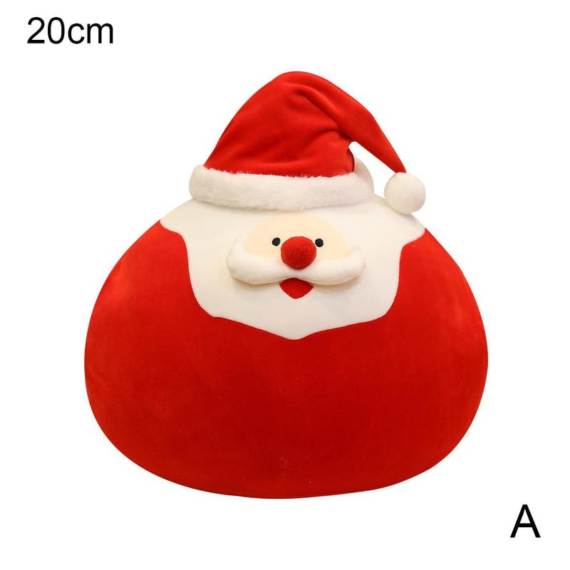 Oreiller doux et épais en peluche pour animaux, fournitures de jouets en forme d&#39;élan pour noël: 20cm Santa Claus