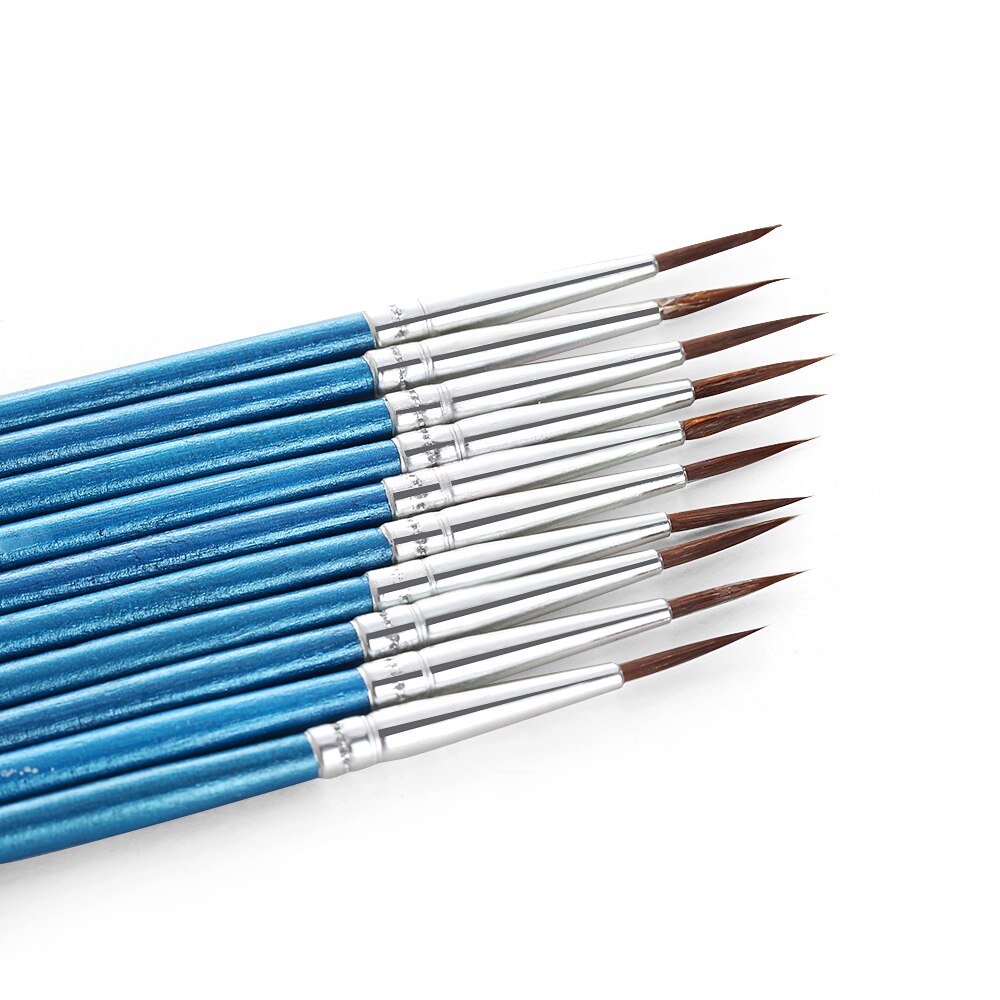 Pluma de dibujo de línea, pincel de pastelería de fibra de nailon, herramientas de decoración de pasteles, punta de punto, suministros para hornear, 10 Uds.