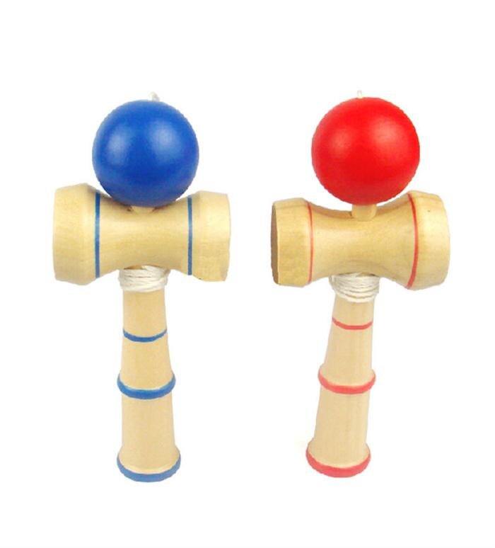 Wooden Kendama Coordinate Ball Japanese Traditional Skillful Juggling Wood Game Balls Bilboquet Skill Educational Toys