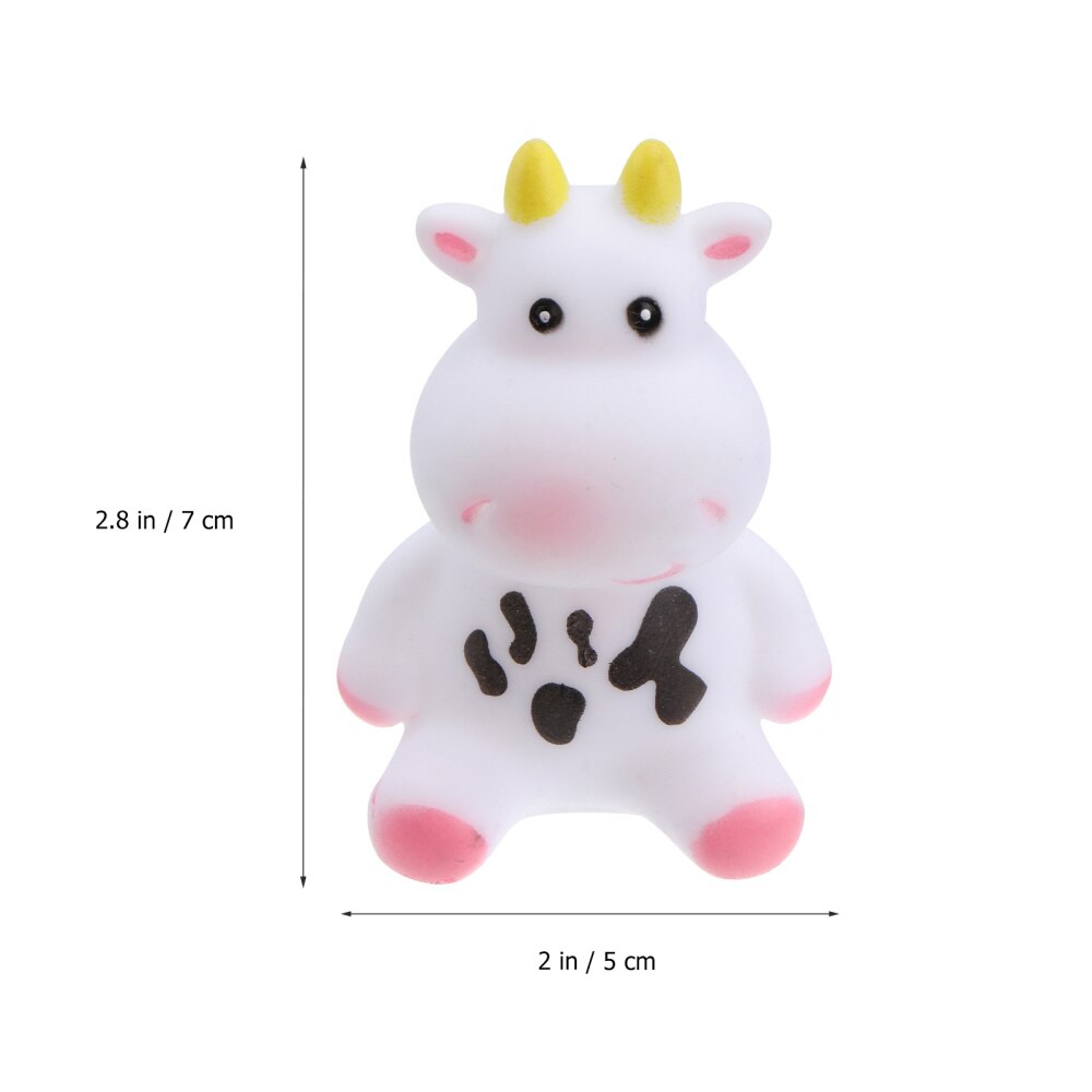 Muñeco de vaca para baño de bebé, juguete para ducha, bañera, 5 uds.