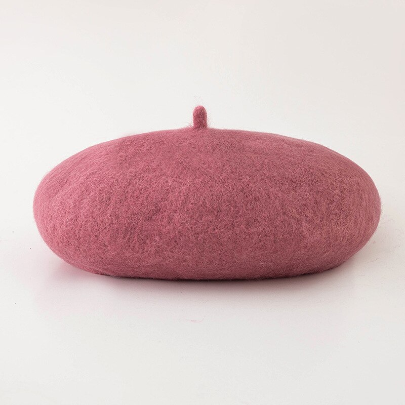 NO.ONEPAUL Female Bonnet Caps Winter All Matched Warm Walking Hat Cap Cheap Women Wool Solid Color Beret: JBR-A15