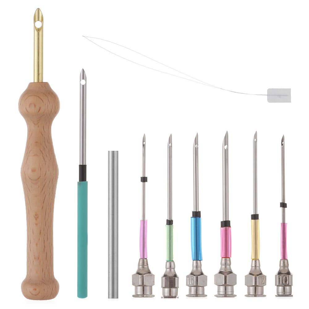 Embroidery Stitch of All models Punch Needle Tool Poke Needle with Changeable Head Poking Cross Stitch Tools Knitting DIY Craft: SET 3