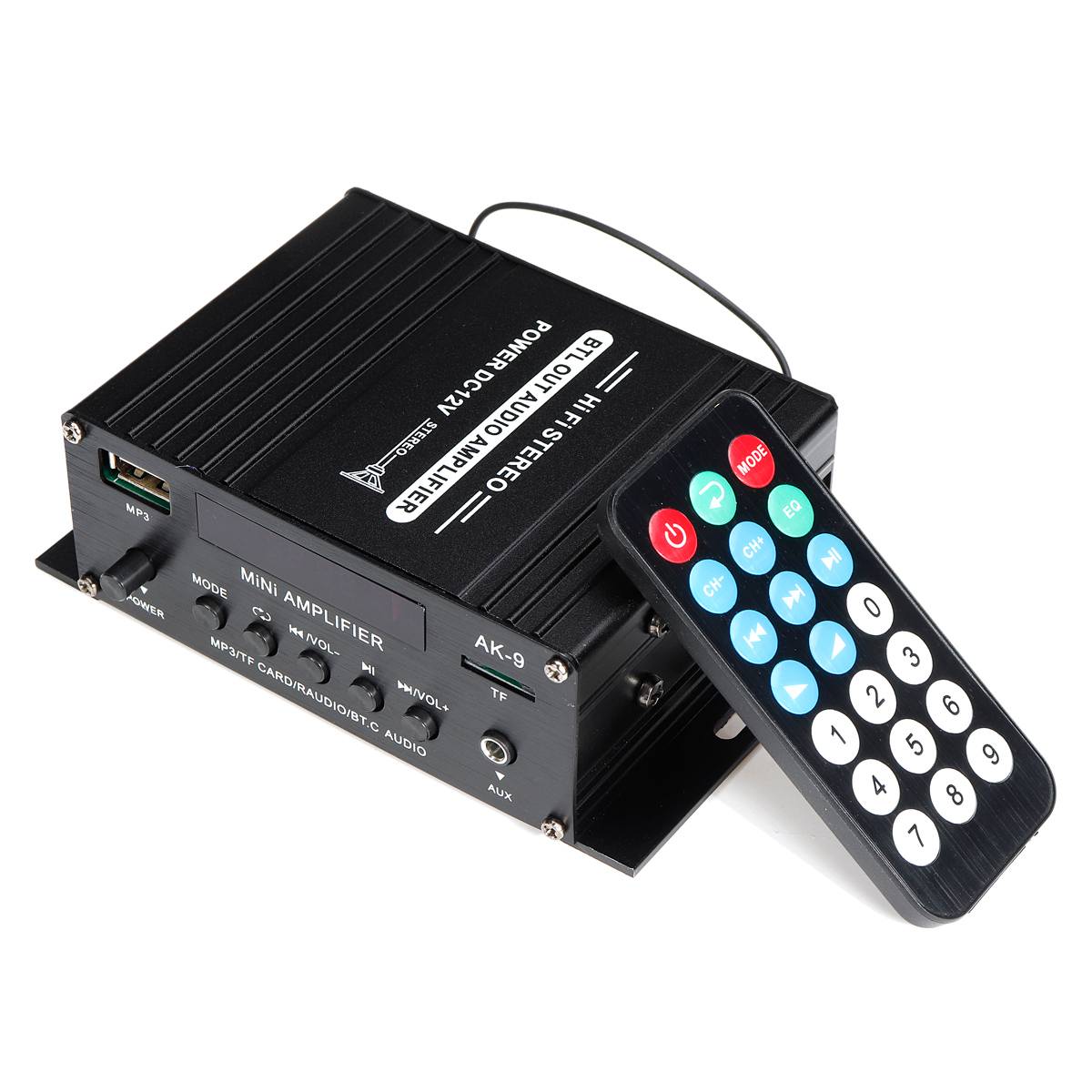 400W 2x200W Stereo HIFI Car Home Subwoofer car Sound audio Amplifier Amp Sound Speaker bluetooth Amplifiers with Remote Control