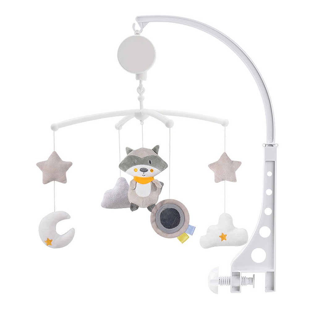 Baby Krippe Halter Rasseln Spielzeug Nette Cartoon Musik Box Bett Spielzeug Karussell für Cots Mobile Spielzeug für Kinder Kleinkind Rassel spielzeug