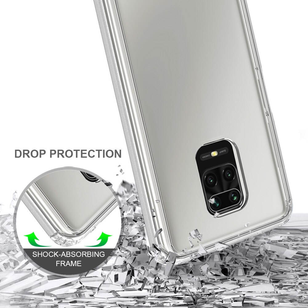 Pour Xiaomi Redmi Note 9 Pro étui cristal hybride pare-chocs clair étui de téléphone pour Xiaomi Redmi Note 9s / Note 9 Pro Max couverture acrylique