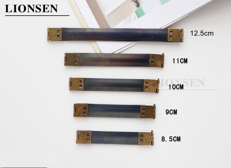 LIONSEN Spring Clasp Handle Metal Internal Coin Purse Frame Hidden Snap Spring Sewing Craft Tailor DIY bag Accessories
